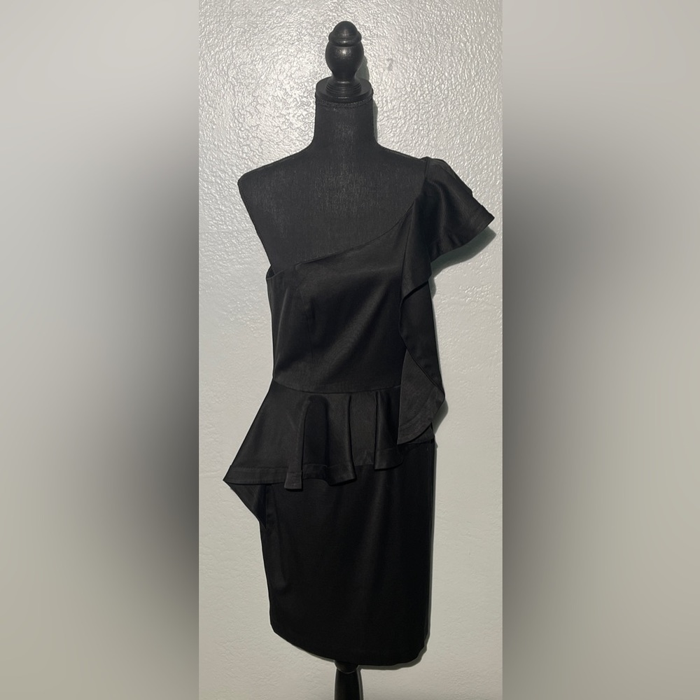 White Horse/ Black Market 1 Shoulder Cocktail Dress